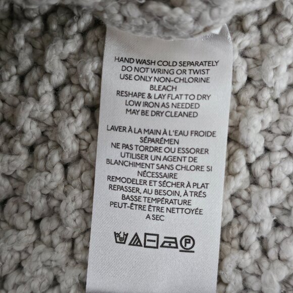 Free People Cutting Edge Cable Pullover Chunky Cream Cotton Cropped Sweater - Picture 8 of 8